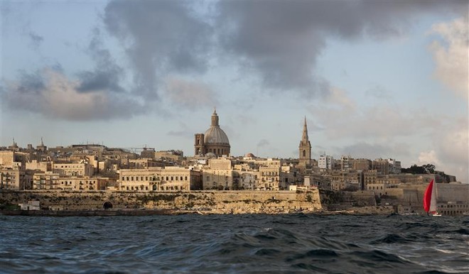 ALIGATOR, SLO, gets to finish line - Rolex Middle Sea Race 2011 ©  Rolex/ Kurt Arrigo http://www.regattanews.com